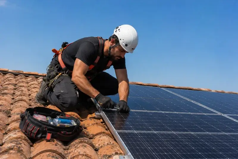 Maintenance et monitoring de panneaux solaires à Genouilleux